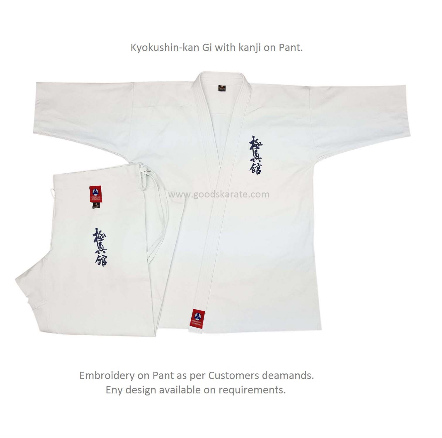 Kyokushin-kan Gi with kanji pant